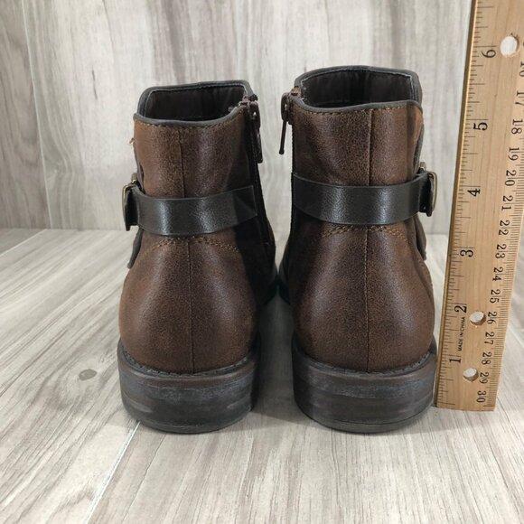 Baretraps Ankle Boots Womens 7M Callahan Brown Zip Booties - Picture 9 of 11